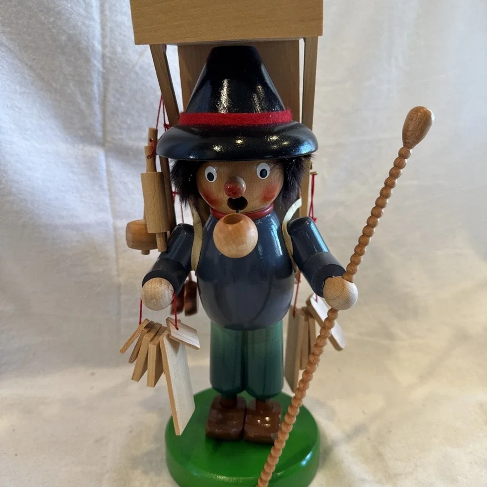 Vintage‎ Steinbach Germany Volkskunst Smoker Traveling Salesman Wares 11
